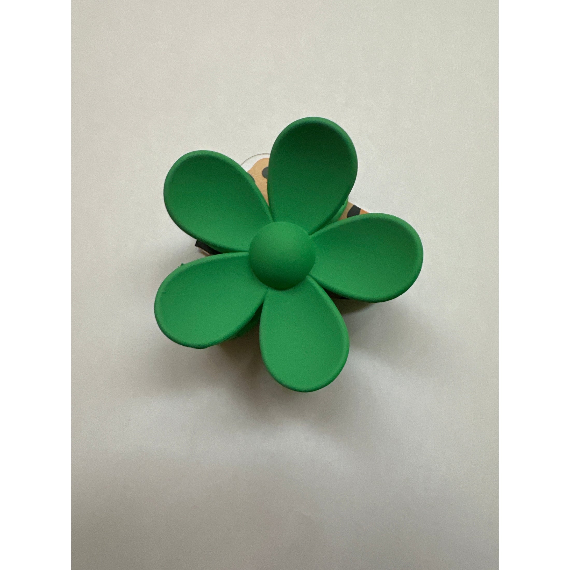 Haarclip bloem groen