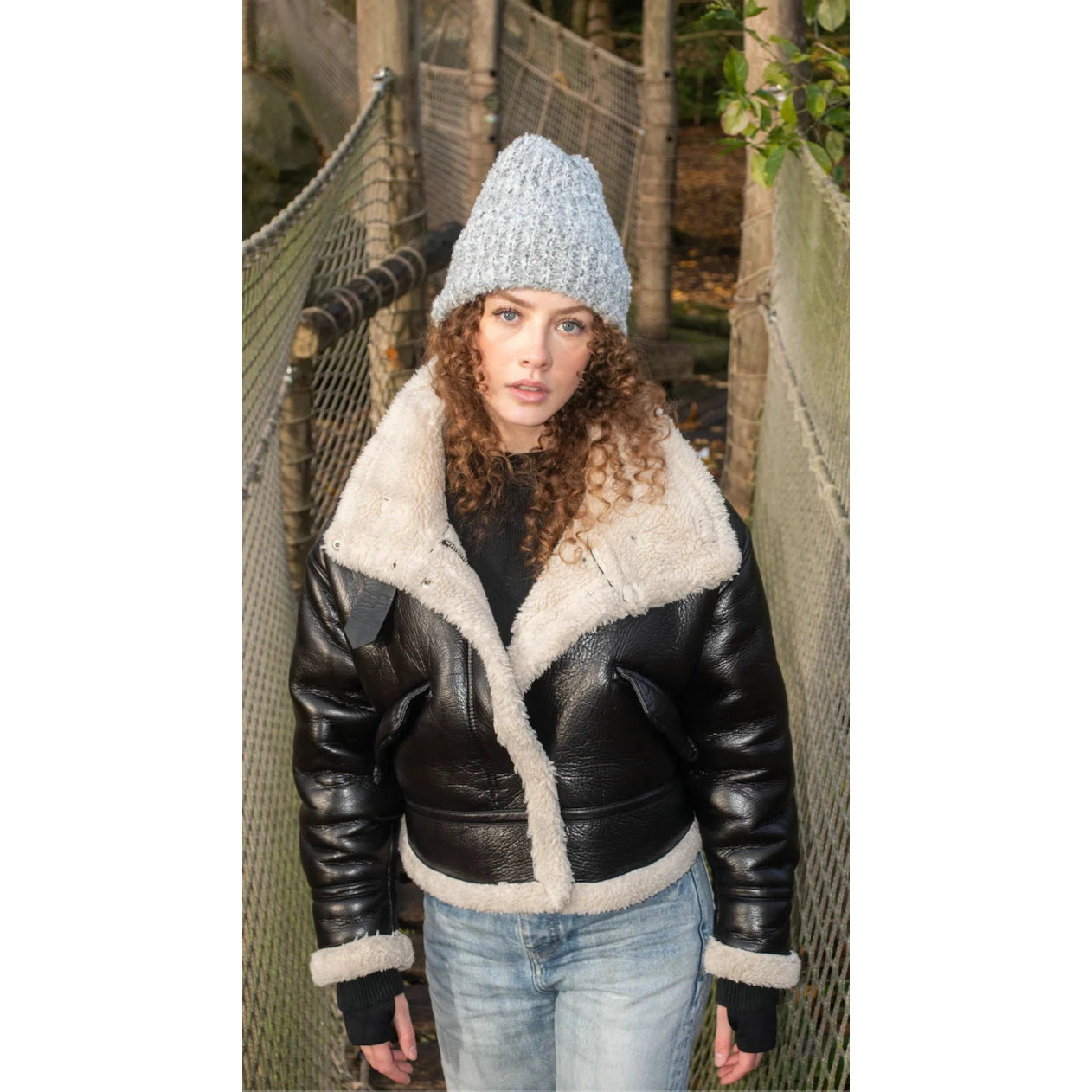 Wintermuts met satijnen voering