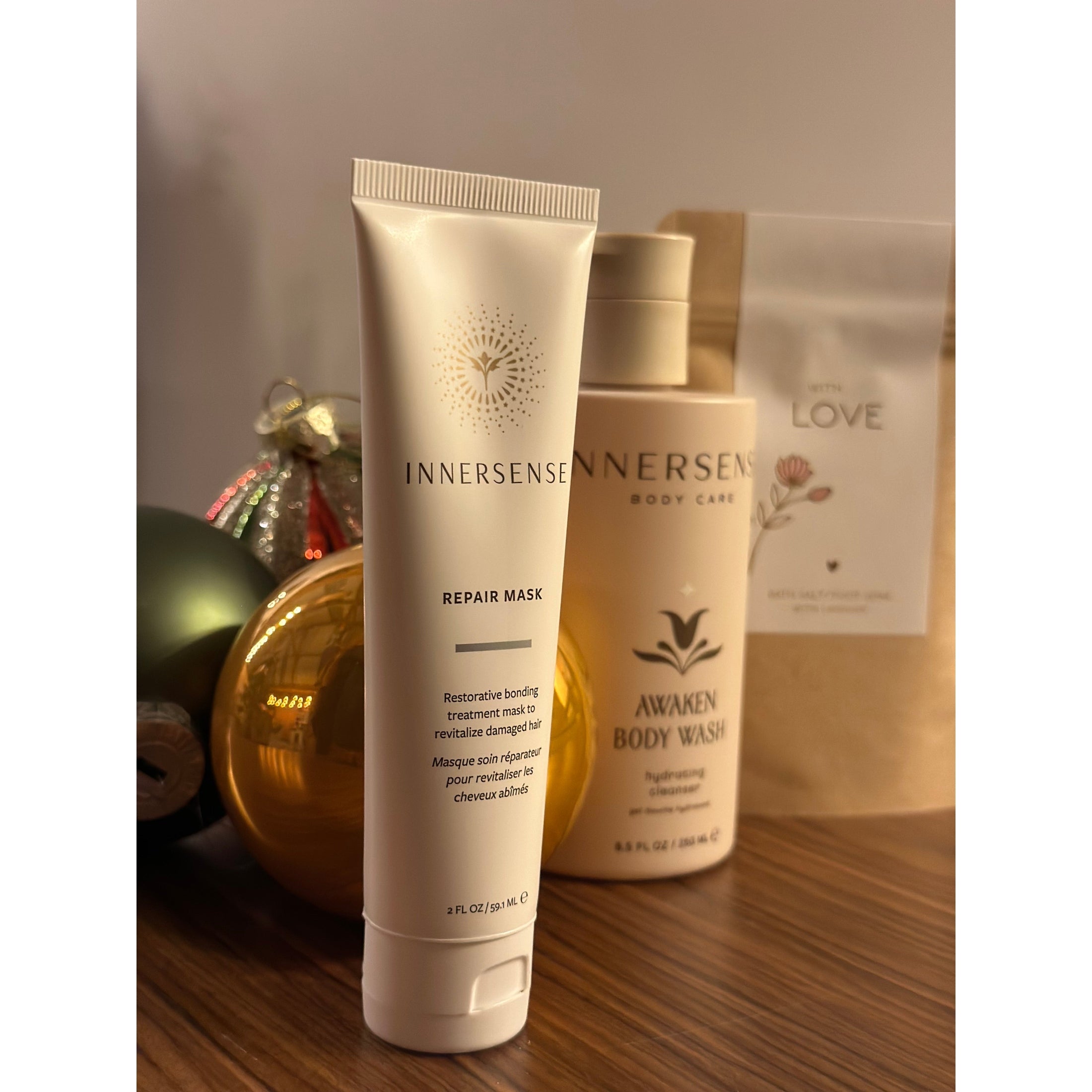 Kerstpakket Body wash + Repair mask + Bath salt